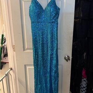 Honey and Rosie Teal Dress